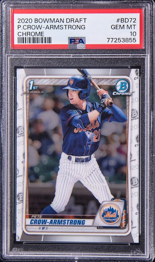 2020 Bowman Chrome Draft Pete Crow-Armstrong #BD72 card image