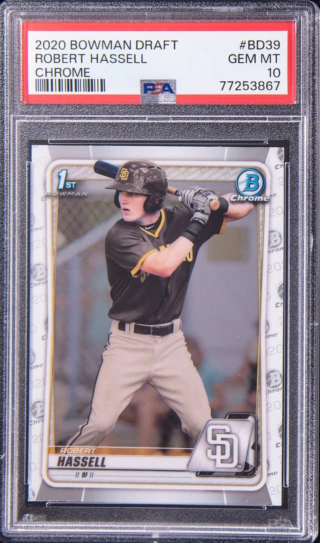 2020 Bowman Chrome Draft Robert Hassell #BD39 card image