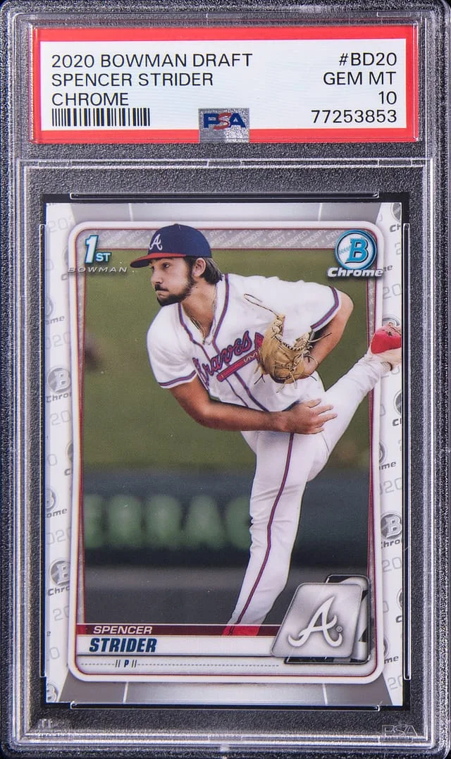 2020 Bowman Chrome Draft Spencer Strider #BD20 card image