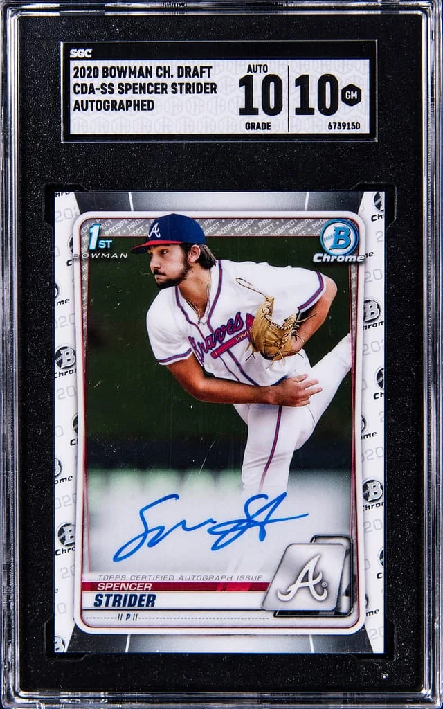 2020 Bowman Chrome Draft Spencer Strider Picks Autograph #CDA-SS card image