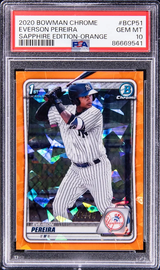 2020 Bowman Chrome Everson Pereira #Bcp51 card image