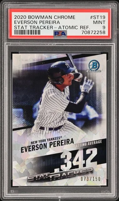 2020 Bowman Chrome Everson Pereira Stat Tracker Atomic Refractor #ST-19 card image