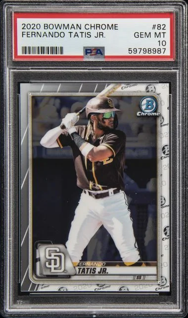 2020 Bowman Chrome Fernando Tatis Jr. #82 card image