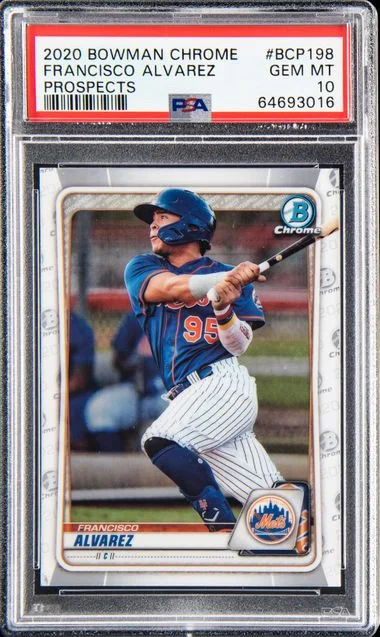 2020 Bowman Chrome Francisco Alvarez #BCP-198 card image