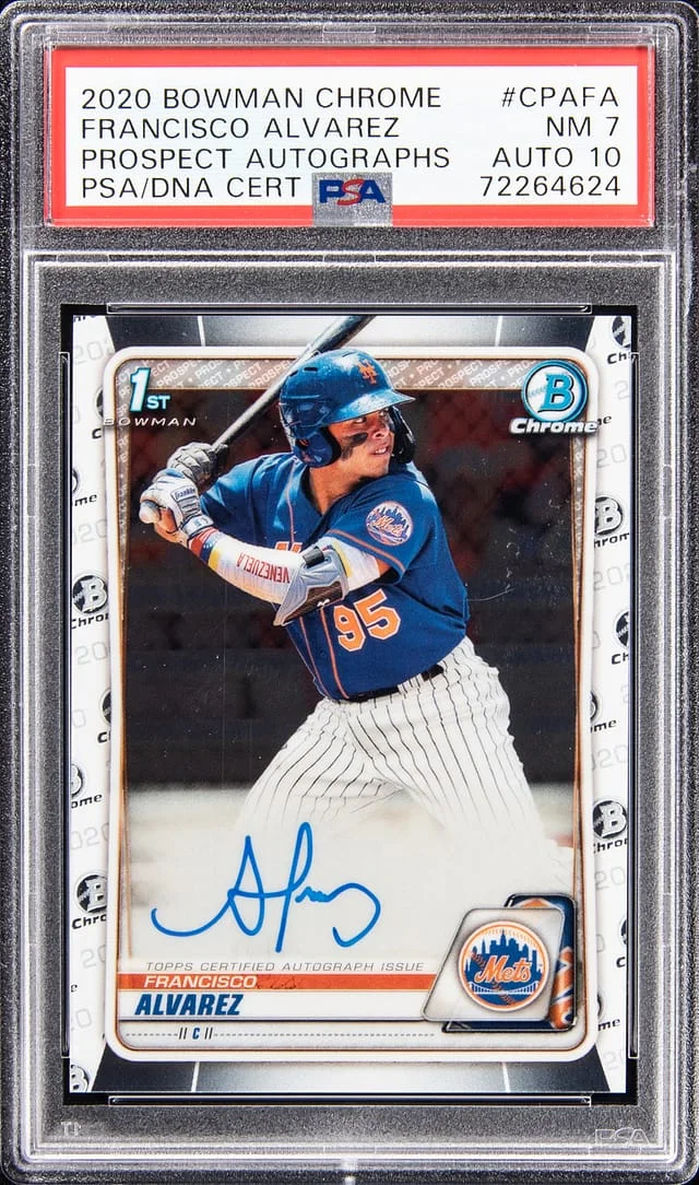 2020 Bowman Chrome Francisco Alvarez Prospect Autographs #CPA-FA card image