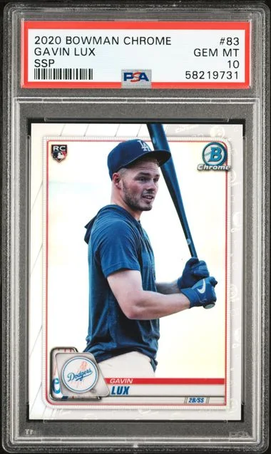 2020 Bowman Chrome Gavin Lux SSP #83 card image