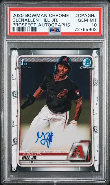 2020 Bowman Chrome Glenallen Hill Jr. Prospect Autographs #CPA-GHJ card image