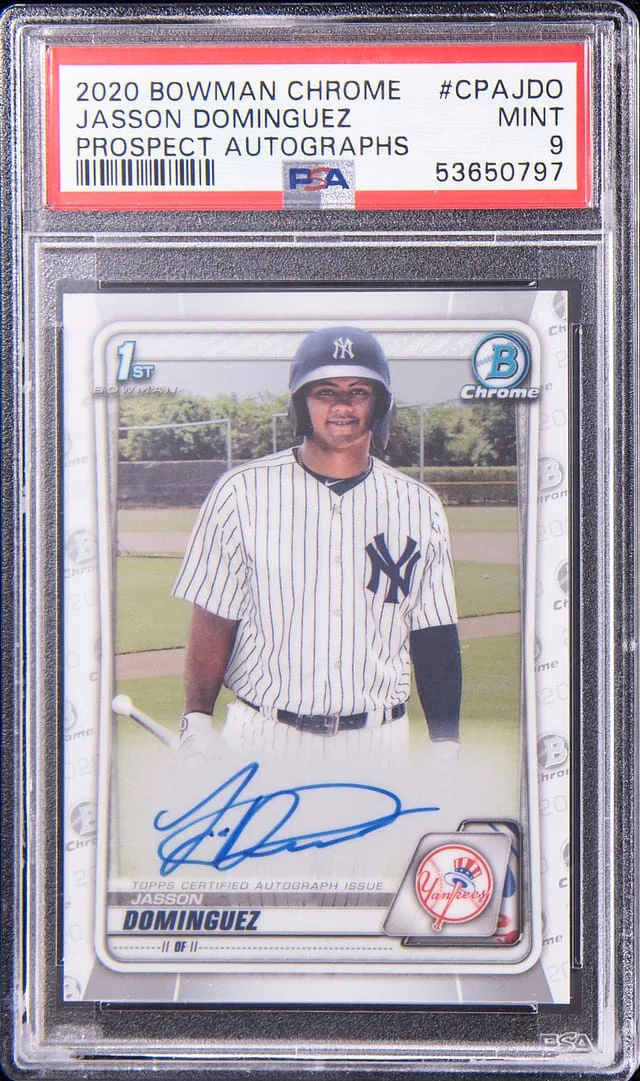 2020 Bowman Chrome Jaason Dominguez Prospect Autographs #CPAJDO card image