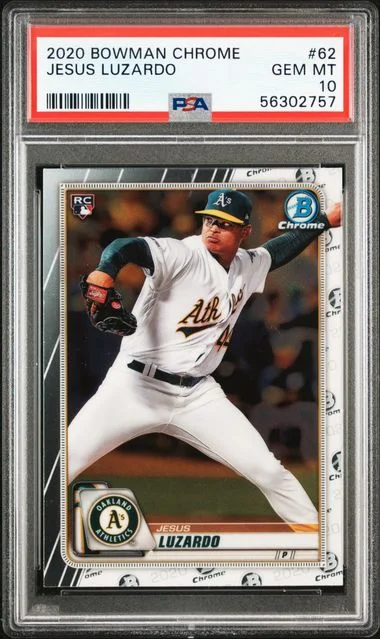 2020 Bowman Chrome Jesus Luzardo #62 card image