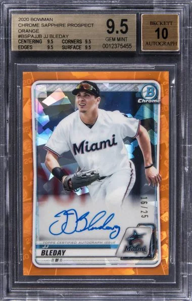 2020 Bowman Chrome Jj Bleday Prospect Orange #BSPAJJB card image