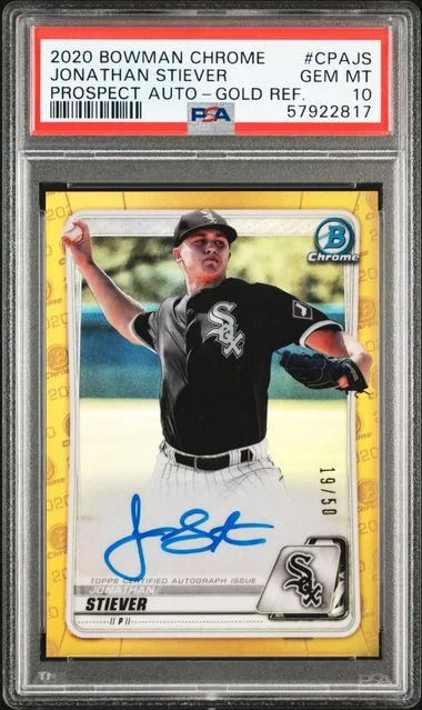 2020 Bowman Chrome Jonathan Stiever Prospect Autographs #CPAJS card image