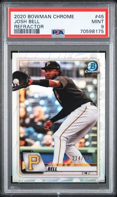 2020 Bowman Chrome Josh Bell Refractor #45 card image