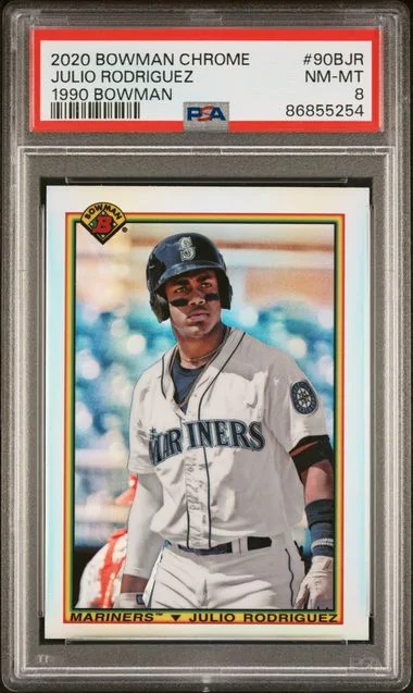 2020 Bowman Chrome Julio Rodriguez 1990 Bowman #90B-JR card image