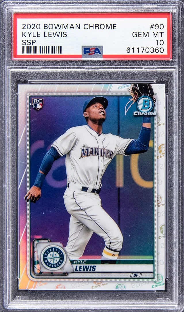 2020 Bowman Chrome Kyle Lewis #90 card image
