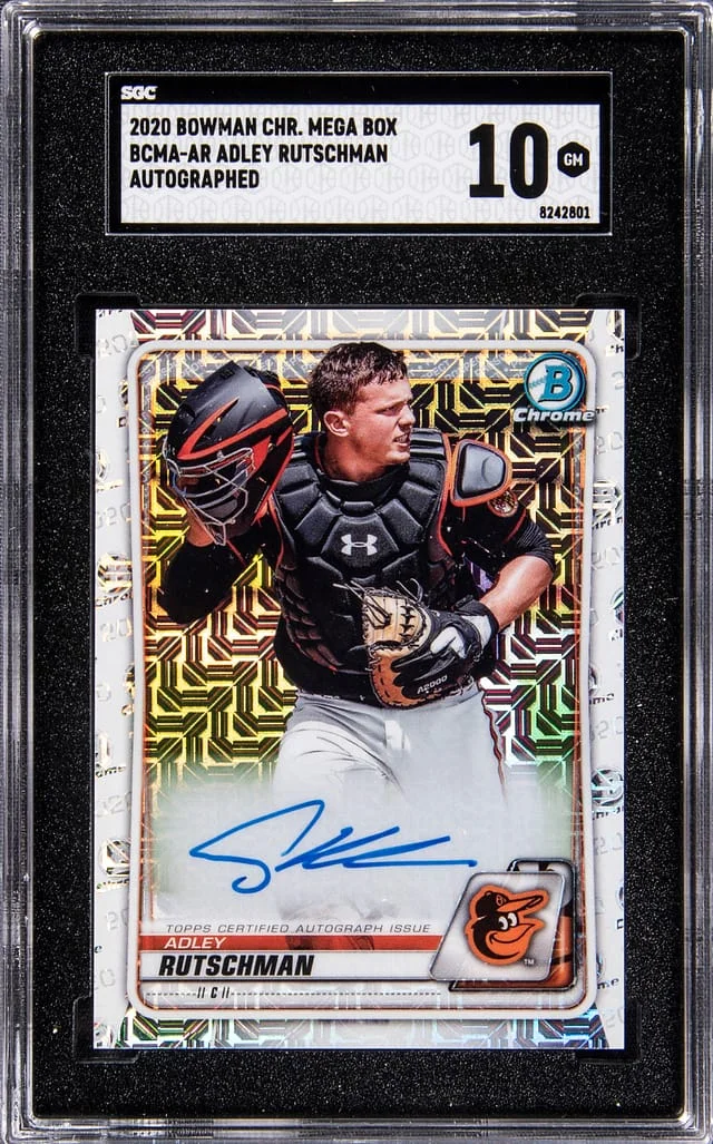 2020 Bowman Chrome Mega Box Adley Rutschman Autograph #BCMA-AR card image