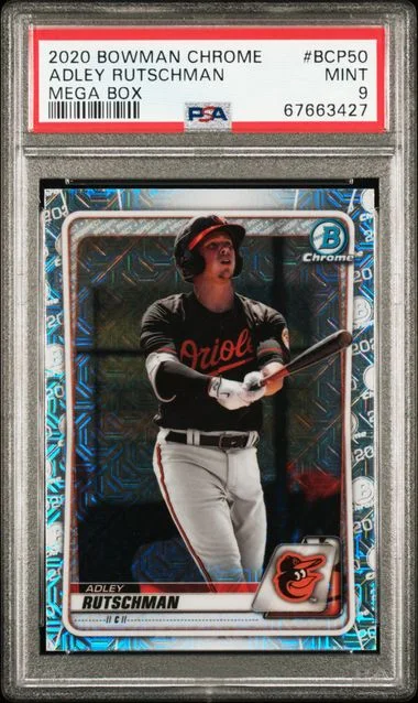 2020 Bowman Chrome Mega Box Adley Rutschman #BCP-50 card image