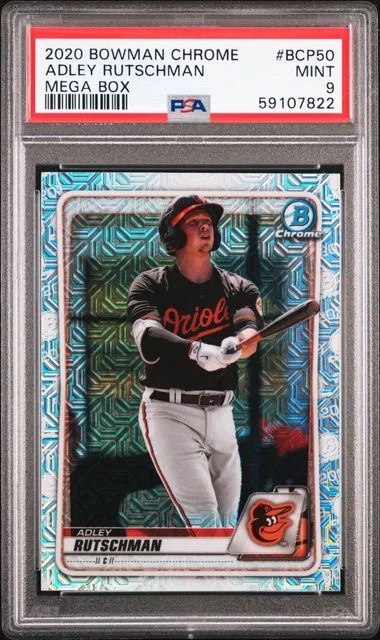 2020 Bowman Chrome Mega Box Adley Rutschman #Bcp50 card image