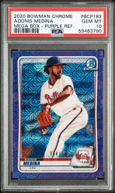 2020 Bowman Chrome Mega Box Adonis Medina #BCP183 card image