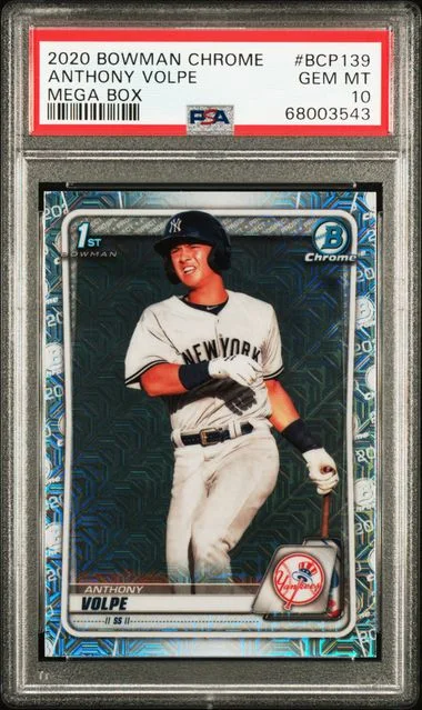 2020 Bowman Chrome Mega Box Anthony Volpe #BCP-139 card image