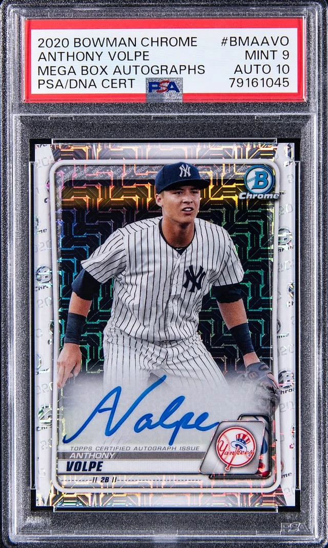 2020 Bowman Chrome Mega Box Anthony Volpe Autograph #BMA-AVO card image