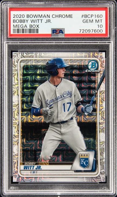 2020 Bowman Chrome Mega Box Bobby Witt Jr. #BCP160 card image