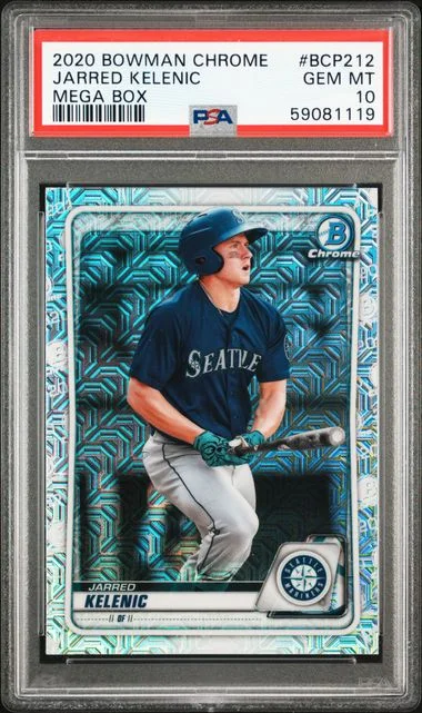 2020 Bowman Chrome Mega Box Jarred Kelenic #BCP212 card image