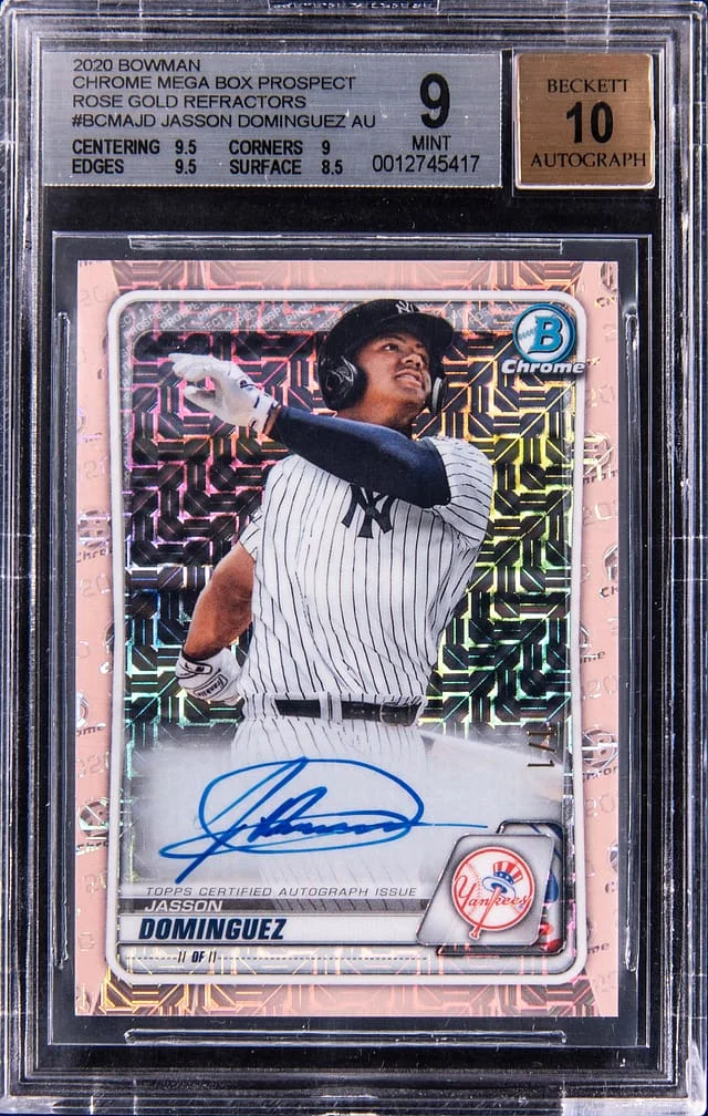 2020 Bowman Chrome Mega Box Jasson Dominguez Autograph #BCMA-JD card image
