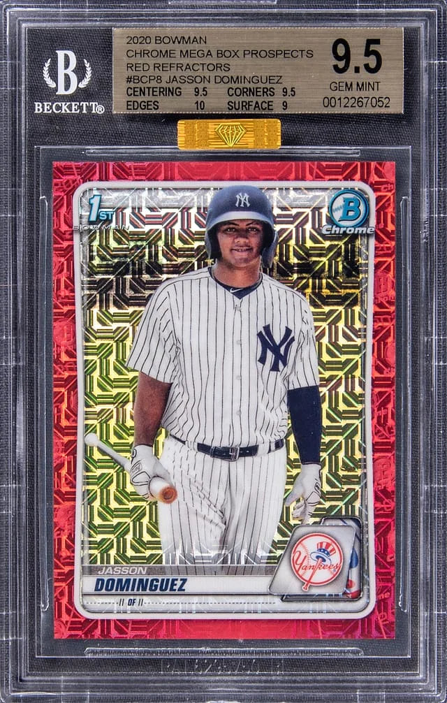 2020 Bowman Chrome Mega Box Jasson Dominguez #BCP-8 card image