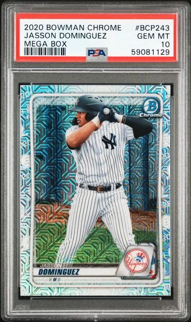 2020 Bowman Chrome Mega Box Jasson Dominguez #BCP243 card image