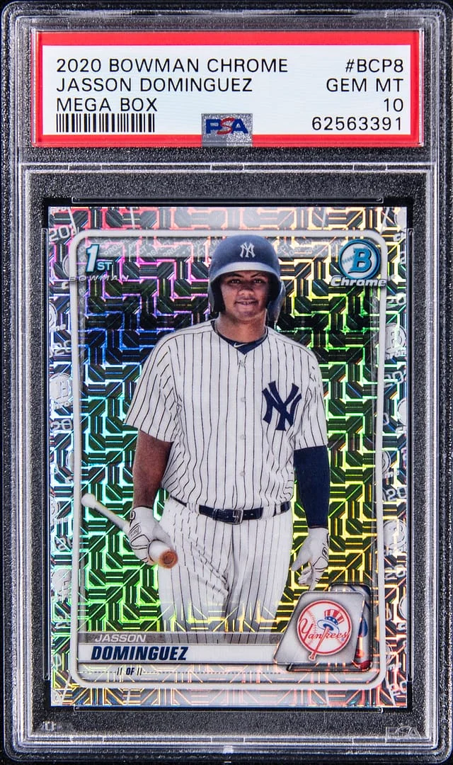 2020 Bowman Chrome Mega Box Jasson Dominguez #BCP8 card image
