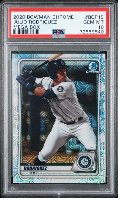 2020 Bowman Chrome Mega Box Julio Rodriguez Rookei #BCP-19 card image