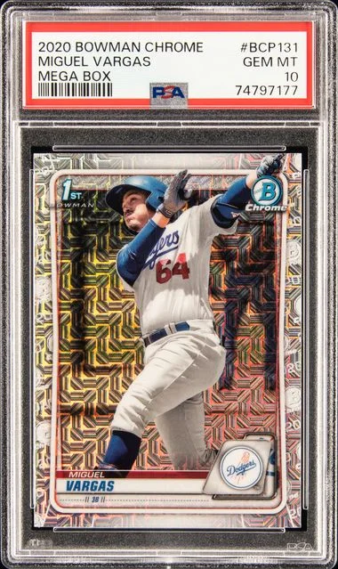 2020 Bowman Chrome Mega Box Miguel Vargas #Bcp131 card image