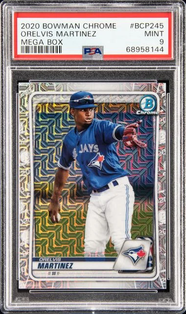 2020 Bowman Chrome Mega Box Orelvis Martinez #BCP-245 card image