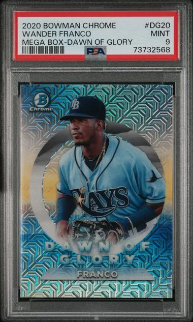 2020 Bowman Chrome Mega Box Wander Franco Dawn Of Glory #DG-20 card image
