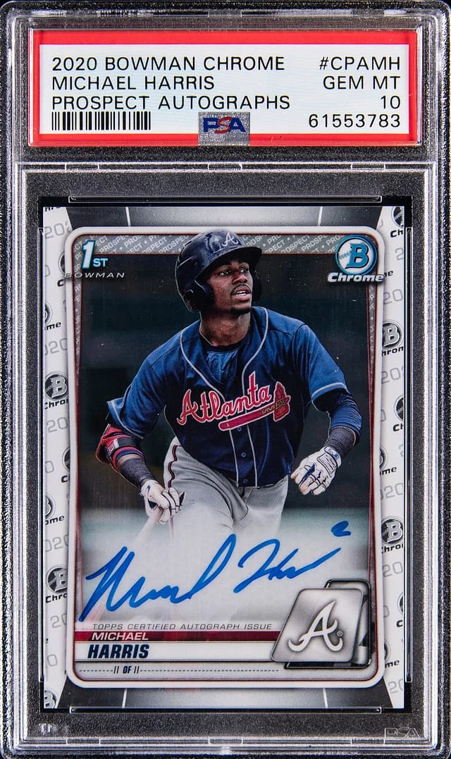 2020 Bowman Chrome Michael Harris Prospect Autographs #CPA-MH card image