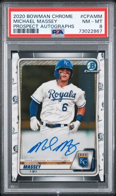 2020 Bowman Chrome Michael Massey Prospect Autographs #CPA-MM card image