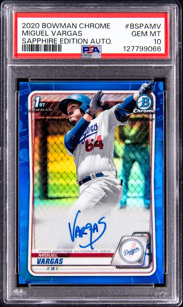 2020 Bowman Chrome Miguel Vargas Edition Autograph #BSPAMV card image