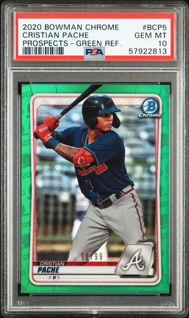 2020 Bowman Chrome Prospects Cristian Pache #BCP5 card image
