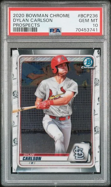 2020 Bowman Chrome Prospects Dylan Carlson #BCP-236 card image