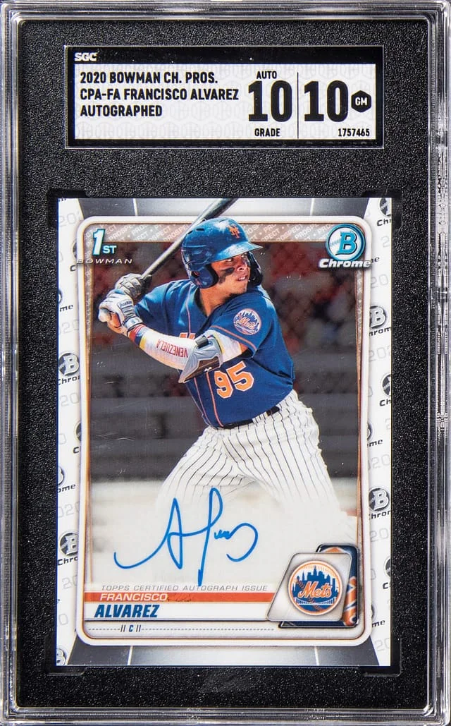 2020 Bowman Chrome Prospects Francisco Alvarez Autograph #CPA-FA card image