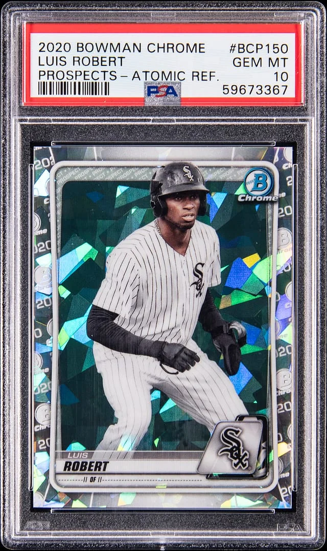 2020 Bowman Chrome Prospects Luis Robert Atomic Refractor #BCP-150 card image