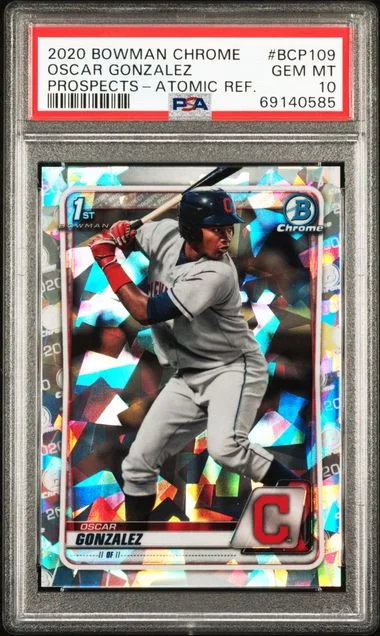 2020 Bowman Chrome Prospects Oscar Gonzalez #BCP-109 card image