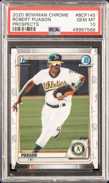 2020 Bowman Chrome Prospects Robert Puason #BCP-145 card image