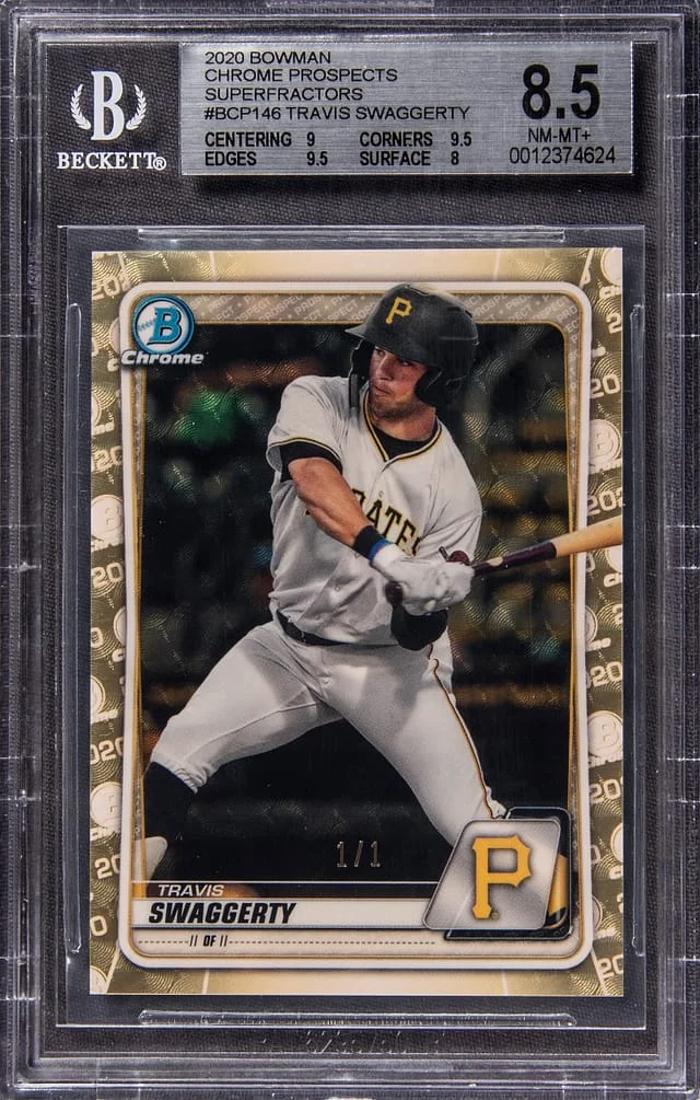 2020 Bowman Chrome Prospects Travis Swaggerty SuperFractor #BCP-146 card image