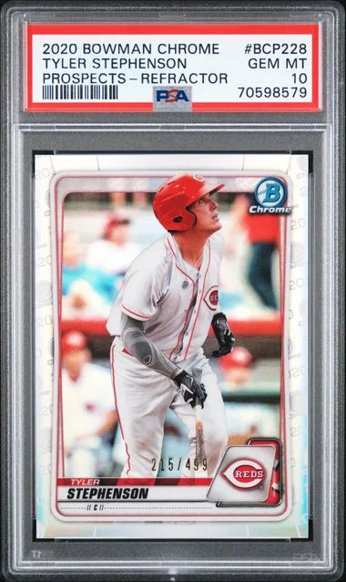 2020 Bowman Chrome Prospects Tyler Stephenson Refractor #BCP-228 card image
