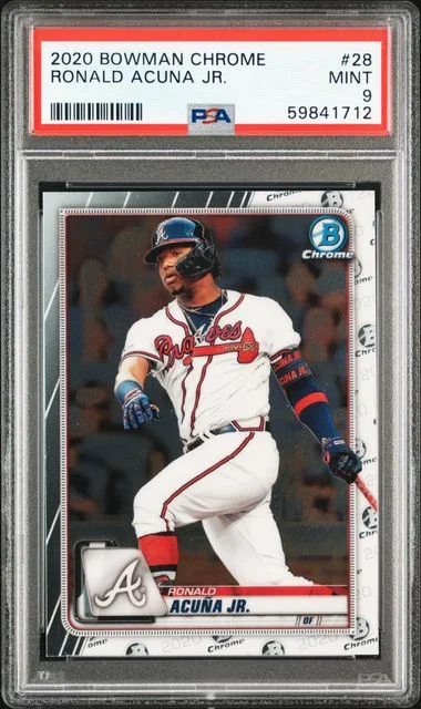 2020 Bowman Chrome Ronald Acuna Jr. #28 card image