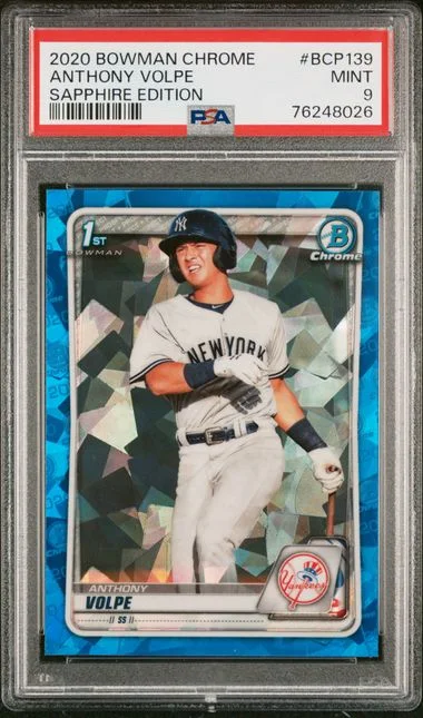 2020 Bowman Chrome Sapphire Anthony Volpe Edition #BCP139 card image