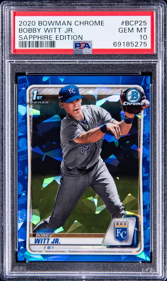 2020 Bowman Chrome Sapphire Bobby Witt Jr. Edition #BCP25 card image