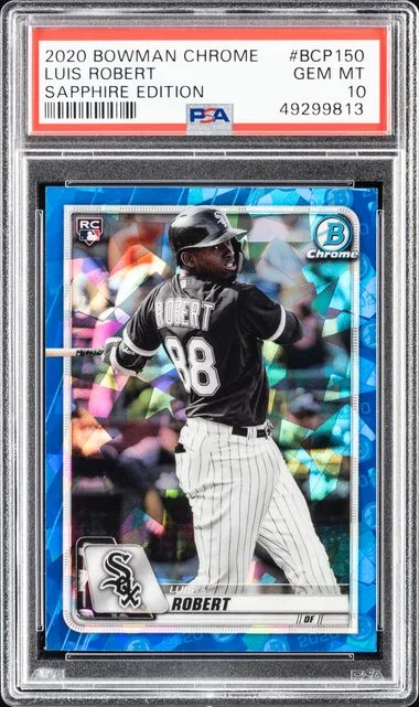2020 Bowman Chrome Sapphire Luis Robert Edition #BCP150 card image
