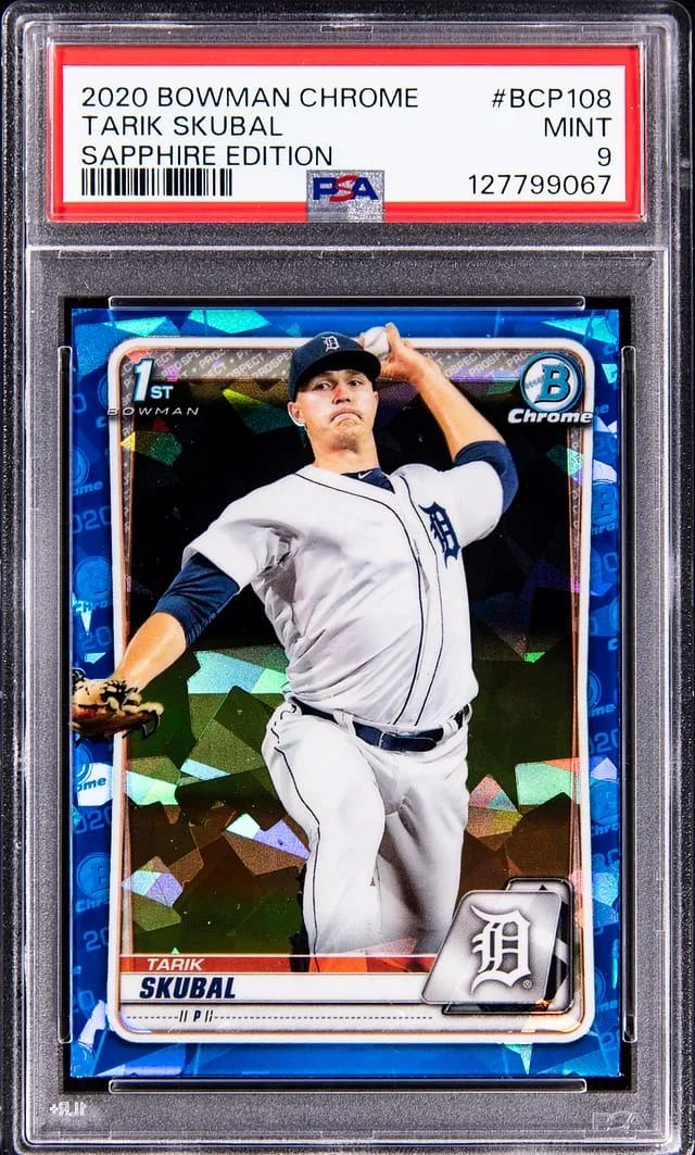 2020 Bowman Chrome Sapphire Tarik Skubal Edition #BCP108 card image